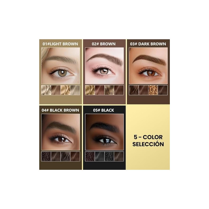 Lápiz de Cejas Microblading 2 en 1, Versión Mejorada 2026,