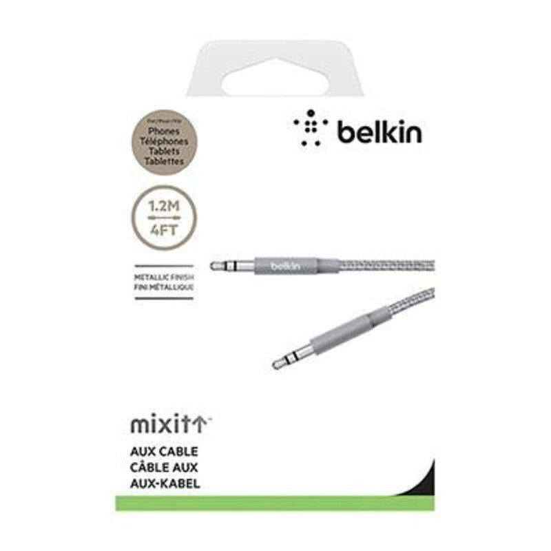 Belkin Premium 3.5 mm Braided Tangle Free Aux Cable with