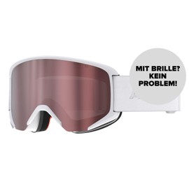 Atomic Savor for Adults - White - Comfortable Live Fit Frame - Clear View Thanks to Flash Lens Technology - Over The Glasses Compatible for Glasses Wearers