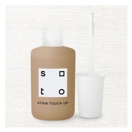 soto White Real Wood Stain Touch Up, Furniture Repair (No. 01 Perfect White) - 20 Milliliters of Semi-Transparent Varnish Cover Up for Wood Cabinets, Doors, Trim, Interior/Exterior