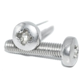 Pan Head Screws M4X18 Pack of 10 Stainless Steel A2 / V2A Rust-Proof with Pozi Phillips DIN 7985 / ISO 7045 Machine Screw