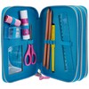 Depesche 10979 Pencil Case with 3 Zips and Pencils by