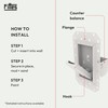 Fittes Flush Hideaway Hook [Luxe], Foldable Recessed Wall Mount Hooks