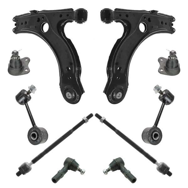 TRQ Front Steering & Suspension Kit Ball Joint Control Arm