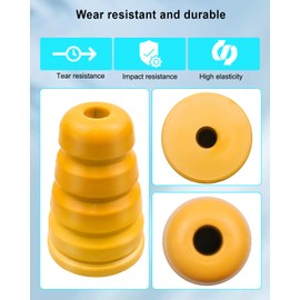 QAGGUM Rear Bump Stops, Axle Bumpers Compatible with Hummer H2 SUV SUT 2003 2004 2005 2006 2007 2008 2009, Rear Axle Jounce Bumpers Replace 15057984 2 Pcs