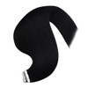 YoungSee 65 cm Tape Extensions Real Hair Black Invisible Tape-In