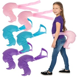 Unicorn Pony Tails Plush - Unicorn Costume - Unicorn Theme Party Stuffed Tails Horse Animal Tails - Dress Up Costume Accessories, Unicorn Party Favors, Unicorn Birthday Fun Play for Kids