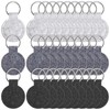Namalu Pack of 30 Felt Key Chains Round Key Rings