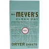 Mrs. Meyer's Clean Day Dryer Sheets, Fabric Softener, Reduces Static,