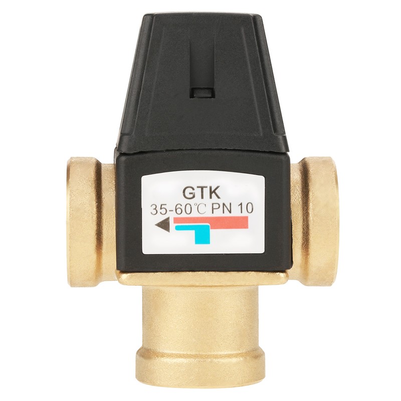3 Way DN20 Female Thread Brass Thermostatic Mixing Valve for