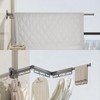 Greraes Clothes Drying Rack Wall Mounted,Expandable Drying Rack Clothing(Tri-Fold),Laundry Space