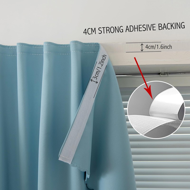 Self Adhesive Curtains, Black Out Shade for Window, Blackout Fabric