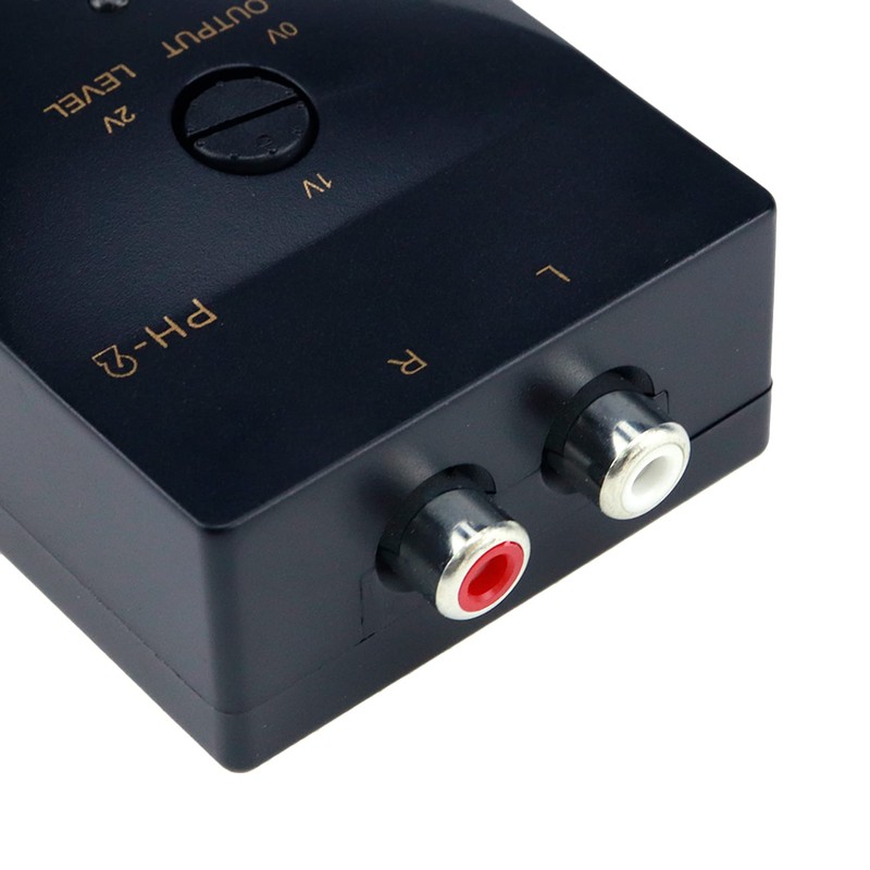 S SYDIEN 1Pc Black High to Low 2-Channel Line Output
