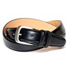 KIETH KE21463-19 Men's Business Belt, Genuine Leather, Black, Smooth Leather,