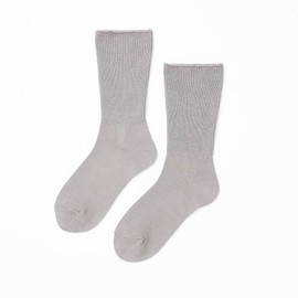 &ONDO & Ondo Warm Socks, Crew Length, 8.7 - 9.4 inches (22 - 24 cm), Gray, Comfortable to Wear, Warm Socks, Deodorizing Treatment, Thermos