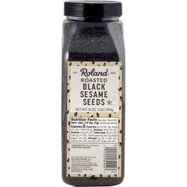 Roland Foods Roasted Black Sesame Seeds, Specialty Imported Food, 16 Ounce, Pack of 1