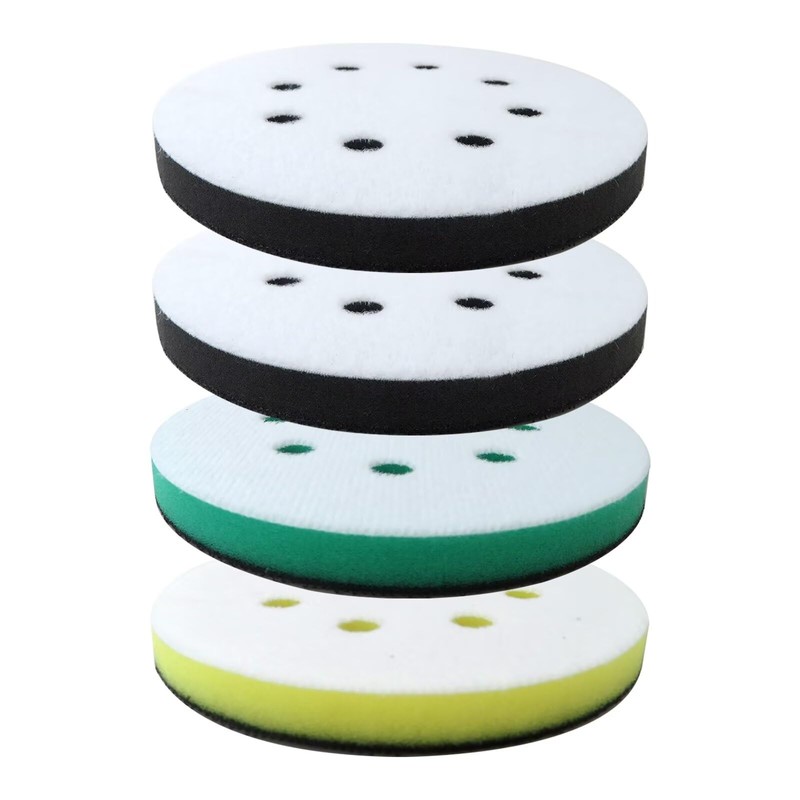 BUTITNOW 4pcs New Foam Sanding Pads for Orbital Sander Dual