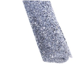 WOONEKY Nail Art Supplies Silver Diamond Nail Cover Mat for Manicure Table Durable Cushion DIY Artists Stunning Rhinestone Decoration and Schools