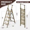 GameGem 5 Step Ladder, Foldable Step Stool, Aluminum Step Ladder
