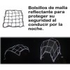 Redes Malla Moto Sujetar Casco Portabulto Cuerda Gancho 3pcs