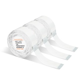 JADENS Label Maker Tape Compatible with JD-11 Printers, Featuring 3 Rolls of Transparent Tapes for JD-11 Printer, for Clear Wrapping and Labeling Needs in Offices, Homes, and Schools,14x40mm