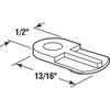 Prime-Line PL 7906 Flush Screen Clips with Screws, Plastic, Black