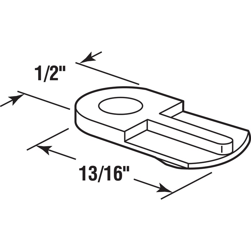 Prime-Line PL 7906 Flush Screen Clips with Screws, Plastic, Black