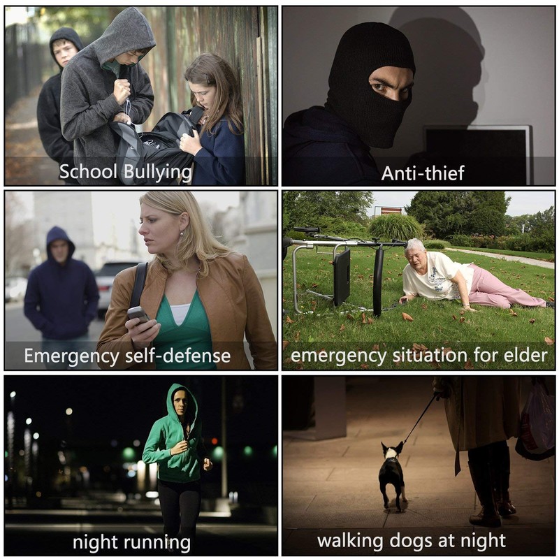 Personal Alarm for Women, 10 Packs 140DB Emergency Self-Defense Security
