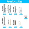 228 Assorted Screws and Wall Plugs Set, Masonry Plasterboard Wall