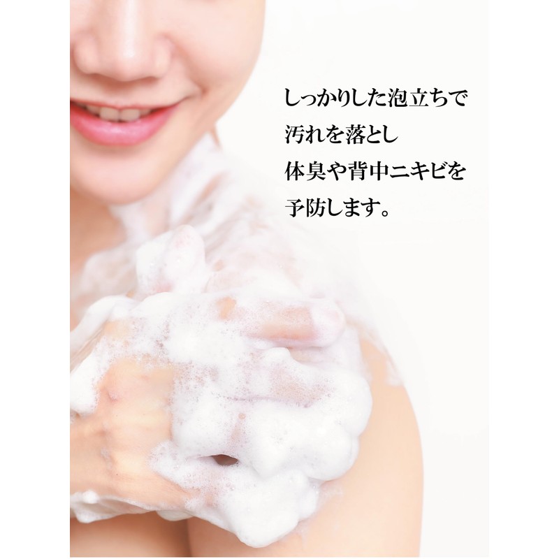 SOA Pure Lens Foam Pump, Body Soap, Additive-Free, Moisturizing, Back