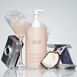 Le Monde Gourmand Lait de Coco Perfumed Milky Body Wash - 14 fl oz (414 ml) - Vanilla, Praline, Warm Notes