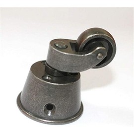 1PCS Solid Brass Vintage Round Cup Caster in Castor Swivel Wheel Furniture Caster Bronze Outer Diameter 38MM