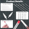 Hysagtek 34 Pcs Steel Sewing Needles Kit - Big Eye
