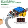 Heemol DIY Electronic Car Obstacle Avoidance Soldering Kit Ultrasonic Area