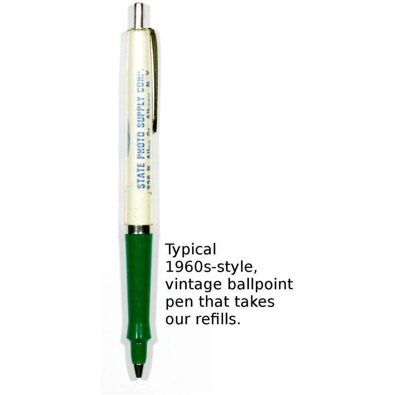 Sound Feelings Vintage Ballpoint Pen Refills, 2-Pack – Green