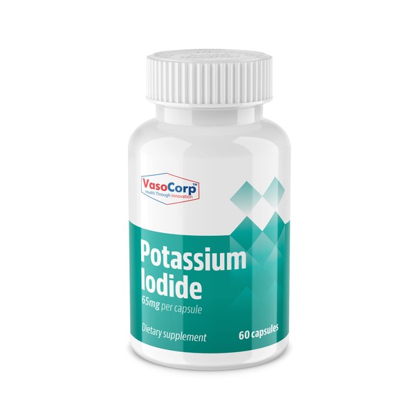 NeuropAWAY - Potassium Iodide 65 mg - Dietary Supplement, 60 Capsules