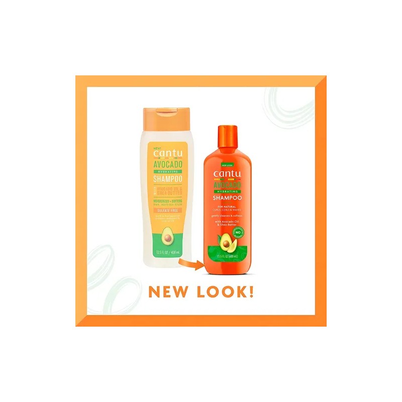 Shampoo Cantu Aguacate Hidratante y Manteca de Karité 400ml
