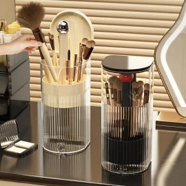 Porta Brochas De Maquillaje Acrílico: Caja De Y