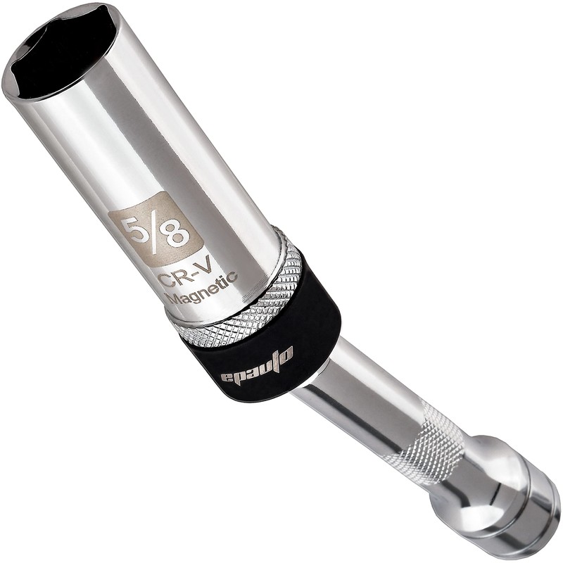 EPAuto Swivel Magnetic Spark Plug Socket, 6 point 5/8-inch x