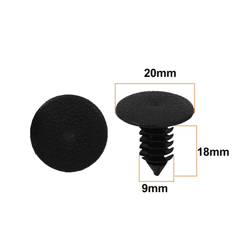 sourcing map 9mm x 20mm x 18mm Car Bumper Fender