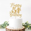 Decoración para tartas de feliz cumpleaños 54, 54 decoraciones de