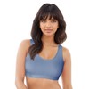 Bestform Women's 5009012 Tank Style Sports Bra-3 Pack, White|Blue|Heather Grey,
