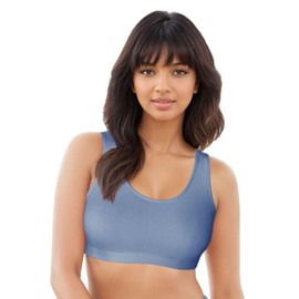 Bestform Women's 5009012 Tank Style Sports Bra-3 Pack, White|Blue|Heather Grey, 50