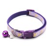 CCUUHJ Reflective Cat Collars Breakaway with Bell Moons Stars 2
