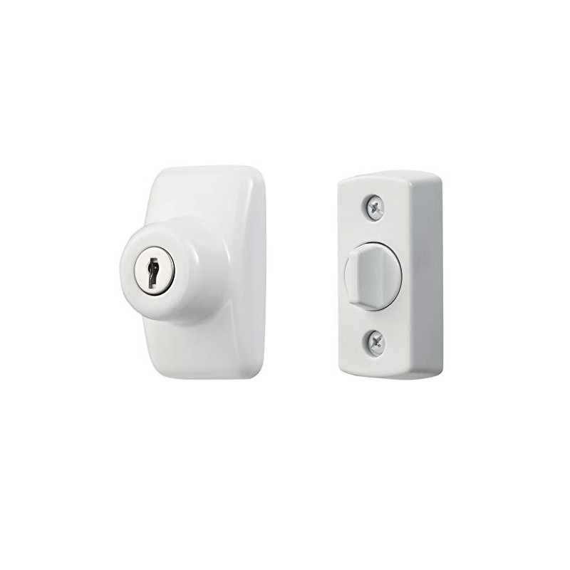 Ideal Security BKGLKW Keyed Deadbolt, White
