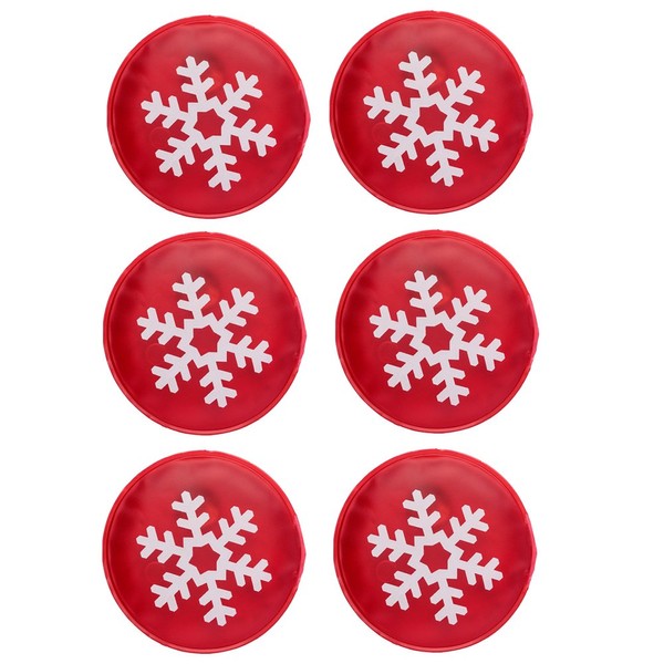 Pocket Warmers According to ISO 13485 Hand Warmers Heat Pads Finger Warmer Reusable Gel Pads Thermal Pads in Many Designs and Quantities of Notrash2003® (Snowflake - Pack of 6)
