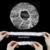 200Pcs Disposable Shower Caps, Plastic Clear Hair Cap Large Thick
