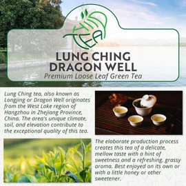 Lung Ching Dragon Well – Premium Chinese Longjing Loose Leaf Green Tea (100g)