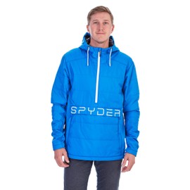 Spyder Men's Force Insulated Anorak Ski Jacket Windbreaker, Collegiate, XX-Large