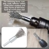 Micro Traders 5 Pcs 12mm Wire Brush for Drill, 6mm